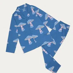 BE AWARA Kids Printed Pure Cotton Night suit-image-94