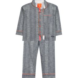 Cherry Crumble Unisex Kids Grey Printed Night suit-image-98