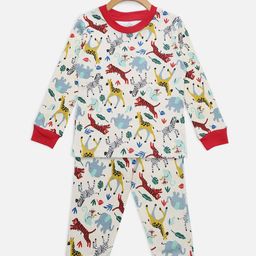 Hippodrome Kids  Cute Animals Printed Cotton Full Sleeves T-Shirt Night Suit T-Shirt-image-35