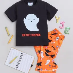 Knitting Doodles Kids Conversational Printed Night Suit-picture-17
