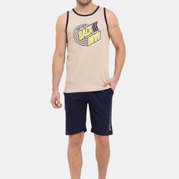 Masculino Latino Men Printed Pure Cotton Night suit-image-91