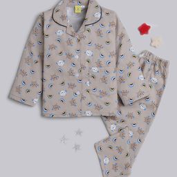 The Magic Wand Kids Conversational Printed Pure Cotton Shirt With Trousers-picture-35