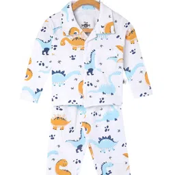 The Mom Store Unisex Kids Printed Night suit-picture-41