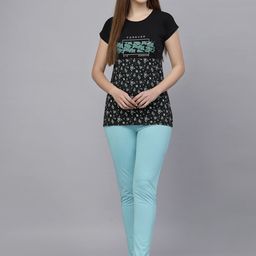 BROOWL Floral Printed Pure Cotton Night Suit-image-51
