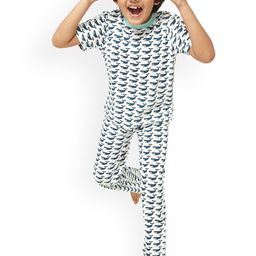 frangipani Boys Blue & White Printed Cotton Night suit-picture-31