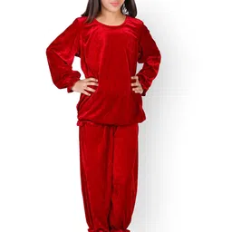 Unique Designers Girls Velvet Night Suit-picture-15