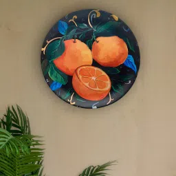 Multicolor Ceramic Oranges From Italy Satin Matte Finish Decorative Wall Plate By Kolorobia-picture-9