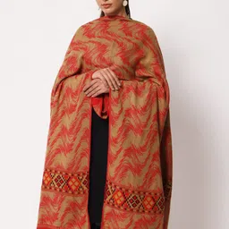 Zamour Women Kullu Abstract Woven Design Woollen Shawl-picture-28