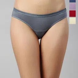Enamor Pack Of 5 Assorted Anti-Microbial Bikini Briefs-29