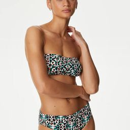 Marks & Spencer Printed Padded Bandeau Bikini Top-picture-6