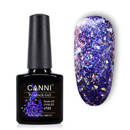 CANNI Peacock Super-Shinning Glitter UV-LED Soak-Off Gel Nail Polish - Shade 723-image-63