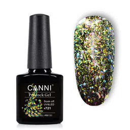 CANNI Peacock Super-Shinning Glitter UV-LED Soak-Off Gel Nail Polish - Shade 721-image-66