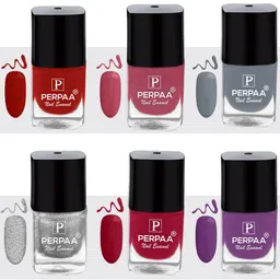 PERPAA Set Of 6 Trendy Quick-Drying & Long-Lasting Gel Based Nail Polish - 5ml Each-picture-15