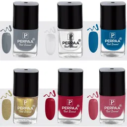 PERPAA Set Of 6 Trendy Quick-Drying & Long-Lasting Gel Based Nail Polish - 5ml Each-picture-57