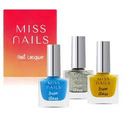 MISS NAILS Set Of 3 Toxic Free Super Gloss Nail Polish 30ml-44