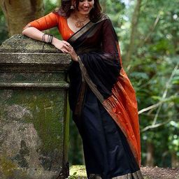 Anjaneya Sarees Woven Design Zari Silk Blend Banarasi Saree-image-89