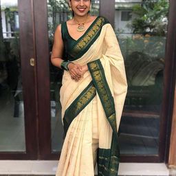 KALINI Ethnic Motifs Woven Design Zari Banarasi Saree-image-94