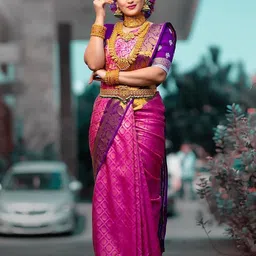 Anjaneya Sarees Woven Design Zari Banarasi Saree-picture-56