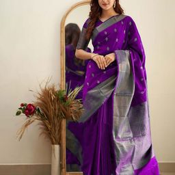 KALINI Zari Ethnic Motifs Banarasi Saree-16