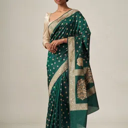 ZIKARAA Woven Design Zari Pure Silk Saree-picture-30