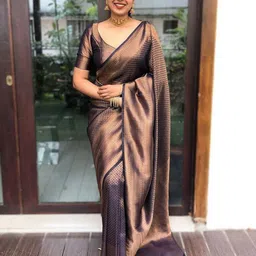 KALINI Woven Design Zari Jacquard Banarasi Saree-picture-30