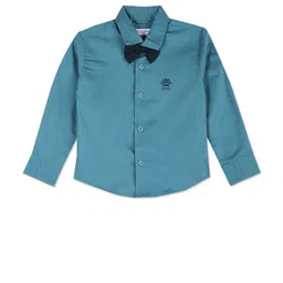 U.S. Polo Assn. Kids Boys Spread Collar Pure Cotton Casual Shirt-picture-3