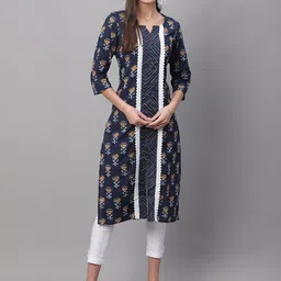 FERANOID Floral Printed Pure Cotton Kurta-46