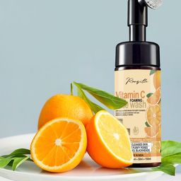 Ronzille Skin Brightening Vitamin C Foaming Face wash with Built-In Face Brush 150 ml-19