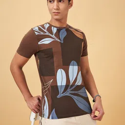 Urban Ranger by pantaloons Men Typography Printed Pockets Slim Fit T-shirt-image-78