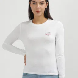 Tommy Hilfiger Women Polo Collar Extended Sleeves Pockets Slim Fit T-shirt-picture-16