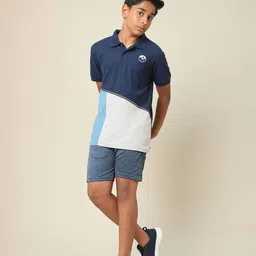 Technosport Boys Summer Vacation Polo Collar UPF50 Slim Fit T-shirt-image-85