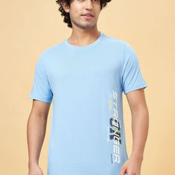 Ajile by Pantaloons Men Printed V-Neck Cotton Slim Fit Tshirt-image-134