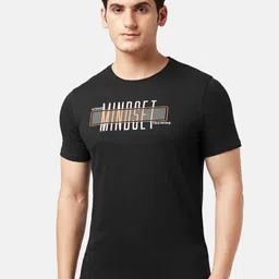Ajile by Pantaloons Men Typography Printed Cotton Slim Fit T-shirt-picture-32