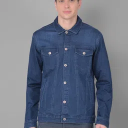 Canary London Washed Spread Collar Denim Jacket-image-86