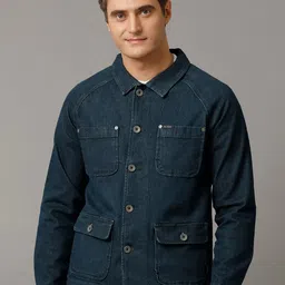 Voi Jeans Washed Spread Collar Denim Jacket-picture-26