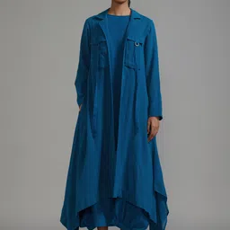 MATI Longline Cotton Open Front Jacket-picture-4