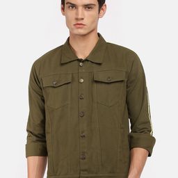 VOXATI Men Solid Denim Jacket-image-29