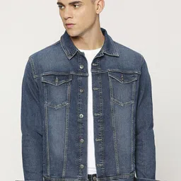 Pepe Jeans Men Washed Striped Denim Jacket-45