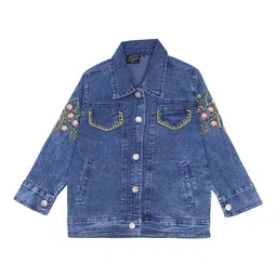 CREMLIN CLOTHING Girls Blue Denim Jacket-image-73