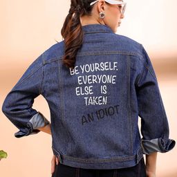 Freehand by The Indian Garage Co Women Pure Cotton Outdoor Denim Jacket-image-56