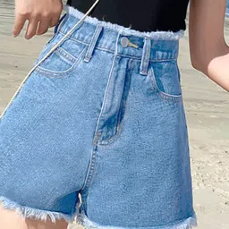 LULU & SKY Women Slim Fit Denim Shorts-picture-25