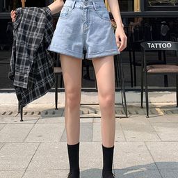 LULU & SKY Women Slim Fit Denim Shorts-image-26