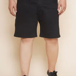 John Pride Men Plus Size Stretchable Denim Shorts-image-63