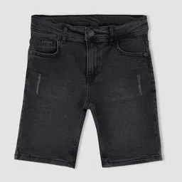 DeFacto Boys Washed Denim Shorts-image-81