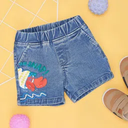 Pantaloons Baby Boys Graphic Printed Mid-Rise Cotton Denim Shorts-image-6
