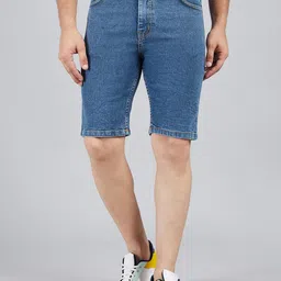 STUDIO NEXX Men Washed Denim Shorts-image-27