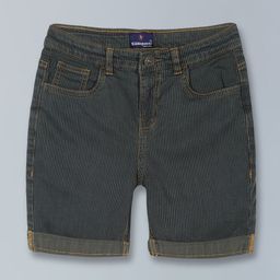 KiddoPanti Boys Striped Denim Shorts-image-79