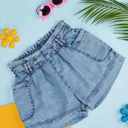 Pantaloons Junior Girls Mid-Rise Casual Denim Shorts-image-53