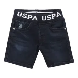 U.S. Polo Assn. Kids Boys Mid-Rise Pure Cotton Denim Shorts-image-19