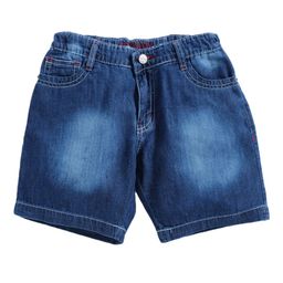 TONYBOY Boys Blue Washed Denim Outdoor Pure Cotton Denim Shorts-image-10